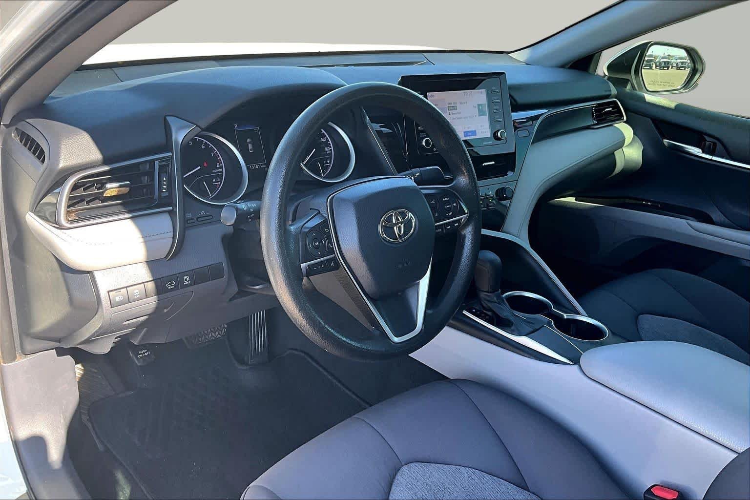 Used 2021 Super White Toyota LE image 18