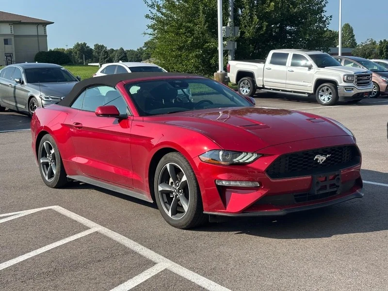 Used 2022 Rapid Red Metallic Tinted Clearcoat Ford EcoBoost image 3
