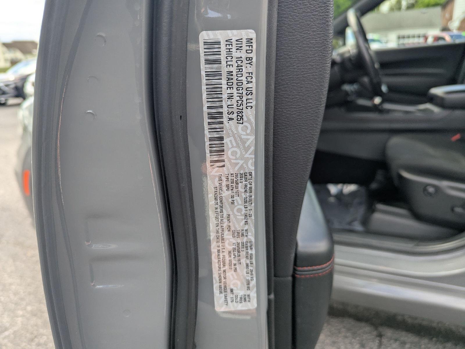 Used 2023 Destroyer Gray Clearcoat Dodge GT Launch Edition image 33