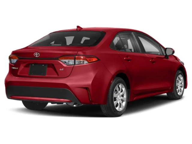 Used 2020 Barcelona Red Metallic Toyota LE image 3