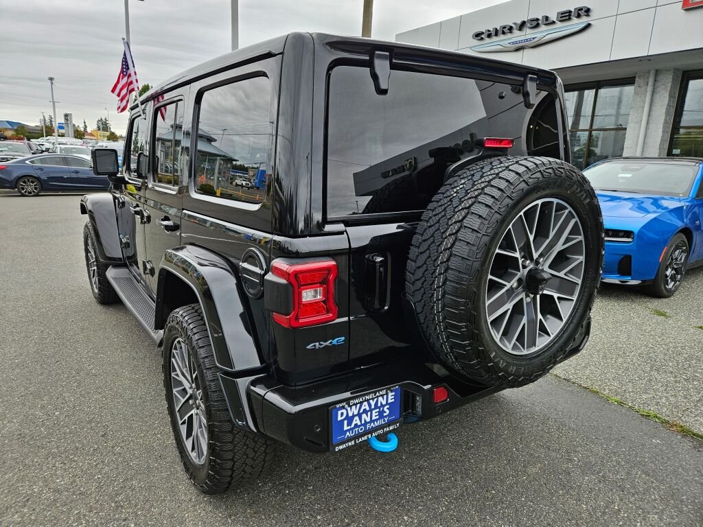 Used 2024 Black Clear Coat Jeep High Altitude 4xe image 3