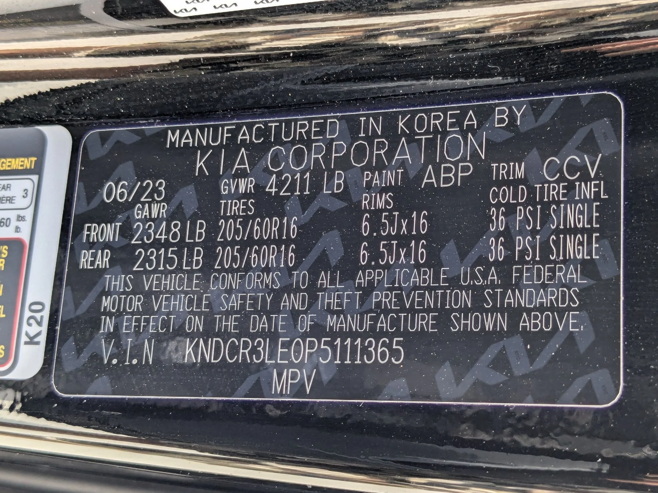 Used 2023 Aurora Black Pearl Kia EX image 31