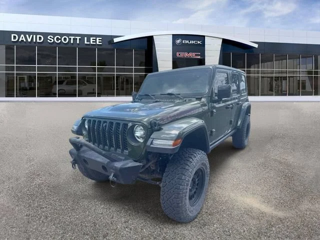 Used 2021 Sarge Green Clearcoat Jeep Unlimited Rubicon image 3