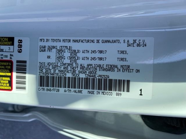 Used 2024 White Toyota SR5 image 15