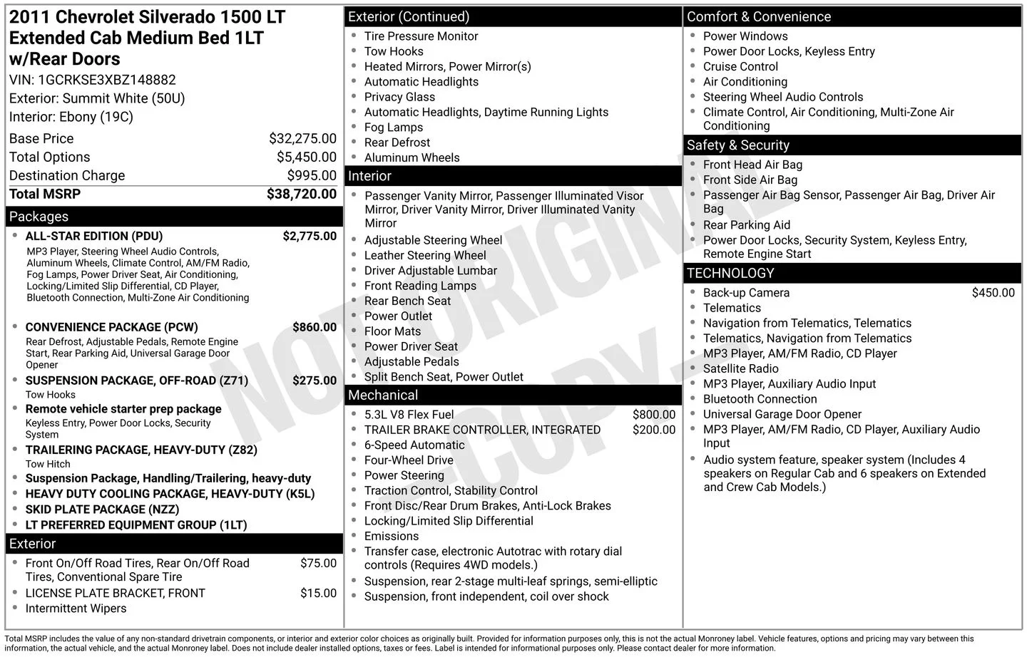 Used 2011 White Chevrolet LT image 2