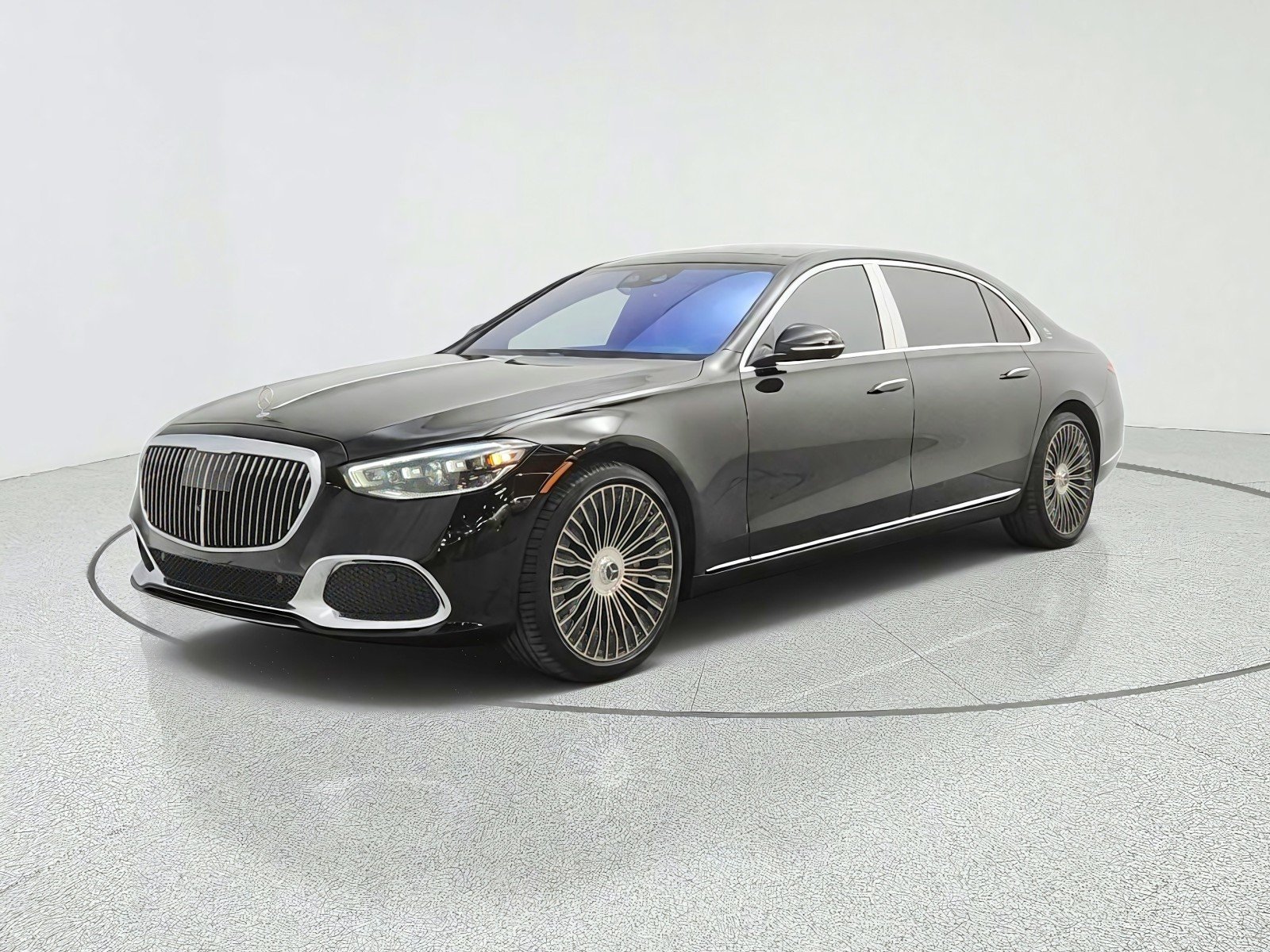 Certified Used 2021 Black Mercedes-Benz Maybach S 580 4MATIC® Sedan image 1