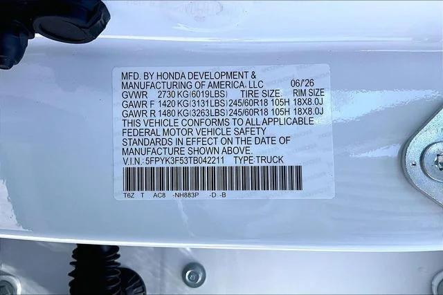 New 2026 Platinum White Pearl Honda RTL image 12