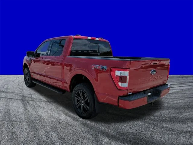 Certified Used 2021 Red Metallic Ford Lariat image 6