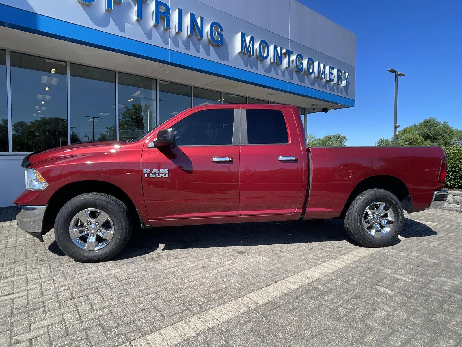 Used 2015 Deep Cherry Red Crystal Pearlcoat Ram SLT image 2