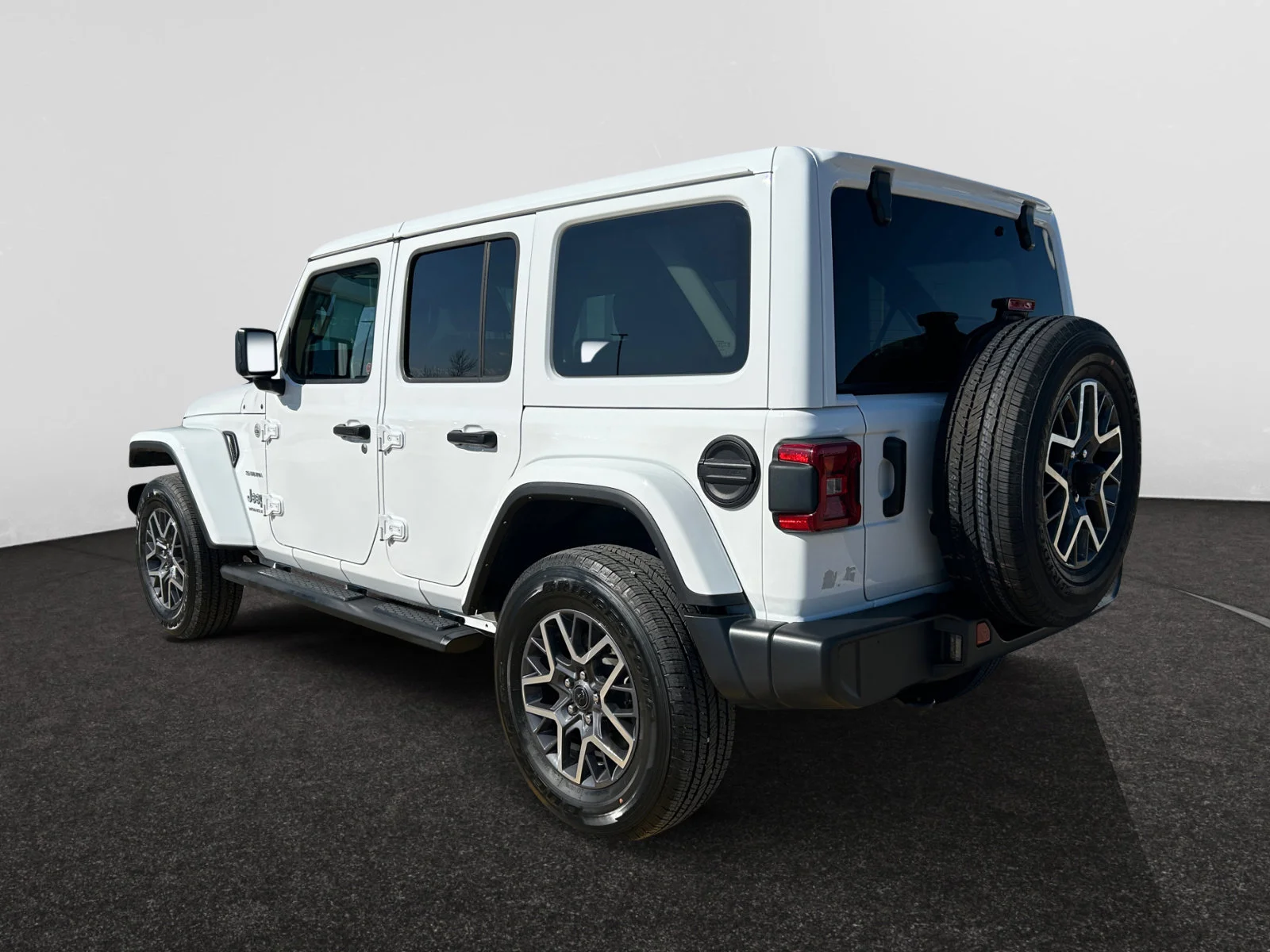 Used 2024 Bright White Jeep SAHARA image 3