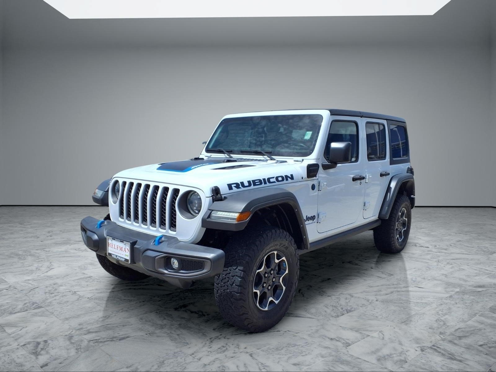 Used 2023 Bright White Clearcoat Jeep Rubicon image 3