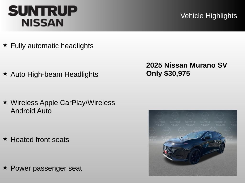 Used 2025 Black Nissan SV image 16