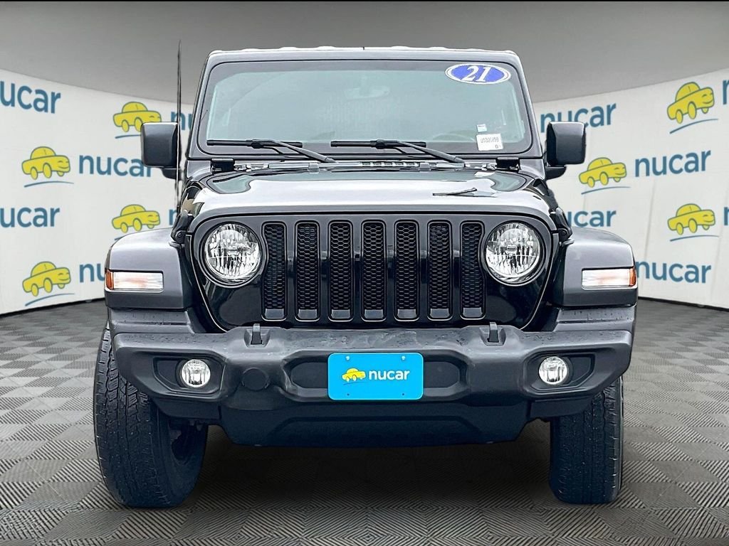 Used 2021 Black Jeep Unlimited Sport Altitude image 2