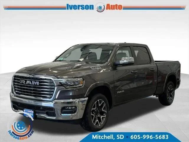 New 2026 Granite Crystal Metallic Clear-Coat Exterior Paint RAM LARAMIE image 3