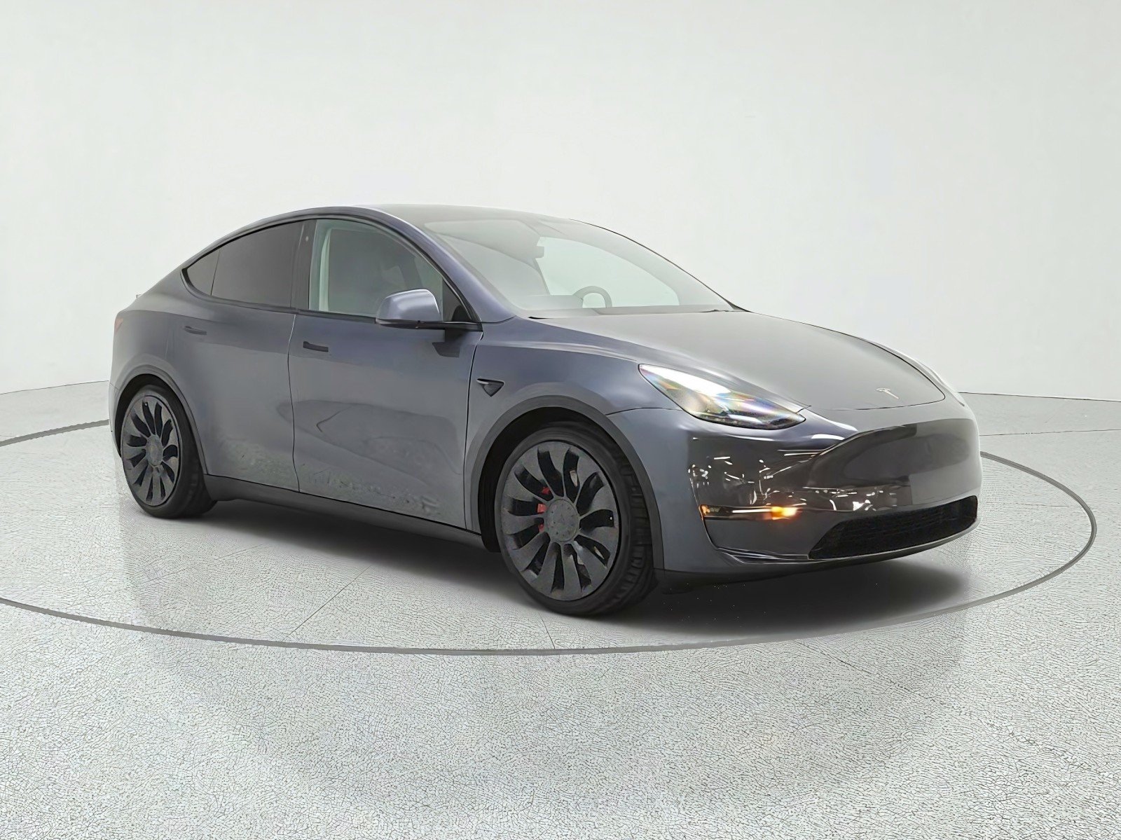 Used 2022 Midnight Silver Metallic Tesla Performance AWD image 3