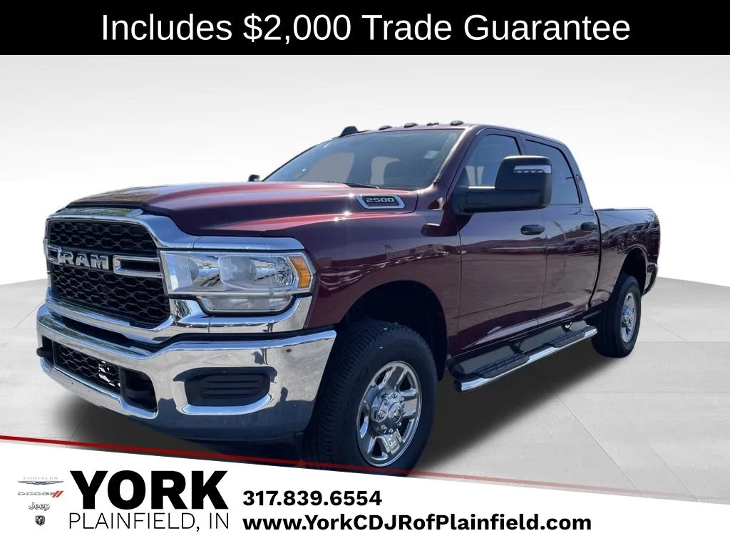 Red 2024 RAM 2500 Tradesman Crew Cab 4WD Pickup Truck Four-Wheel Drive Automatic