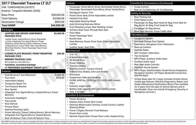 Used 2017 TUNGSTEN METALLIC Chevrolet LT image 9
