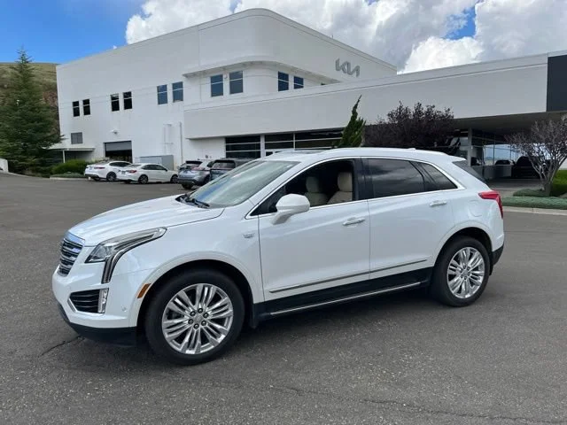 Used 2019 Crystal White Tricoat Cadillac Premium Luxury AWD image 1