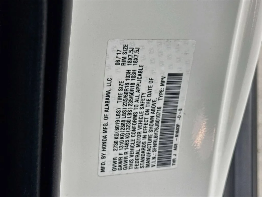 Certified Used 2018 White Honda EX-L image 47