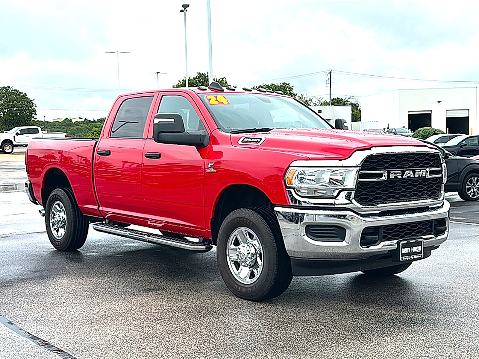 Used 2024 Flame Red Clearcoat Ram Tradesman Crew Cab 4x4 6