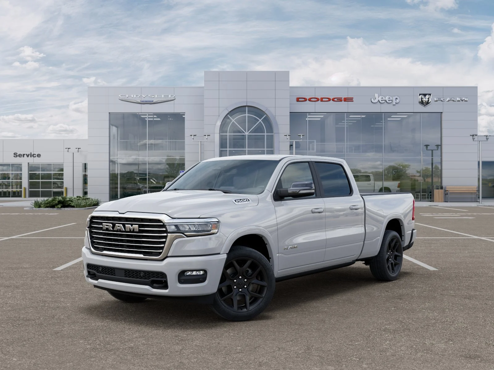 New 2026 Bright White Clear-Coat Exterior Paint RAM Laramie image 37