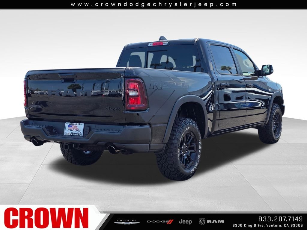 New 2026 Diamond Black Crystal Pearl-Coat Exterior Paint RAM Rebel image 5