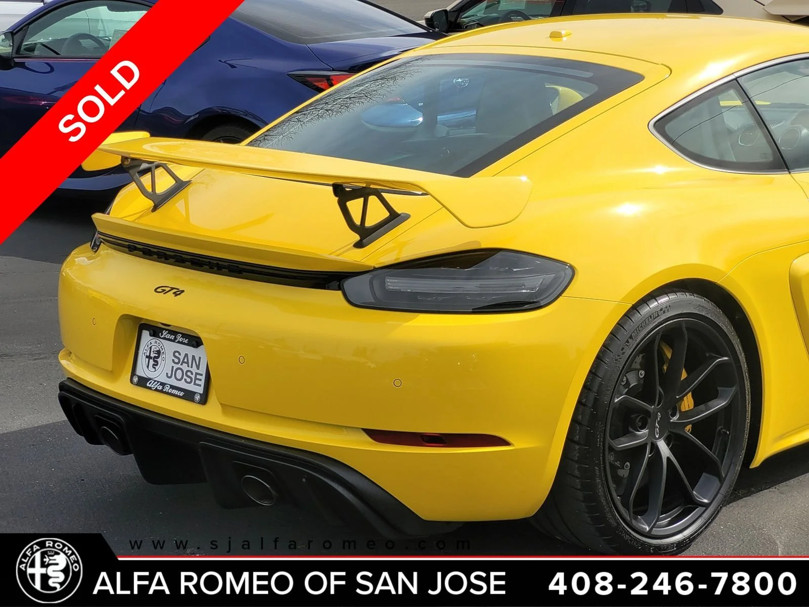 Used 2020 Yellow Porsche GT4 image 5