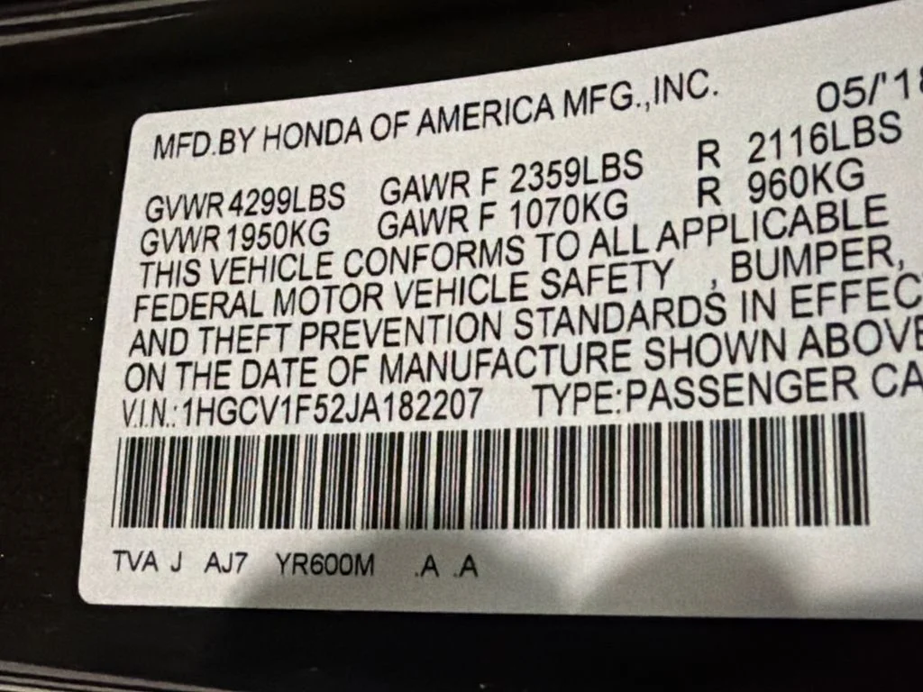 Used 2018 Kona Coffee Metallic Honda EX-L 1.5T image 41