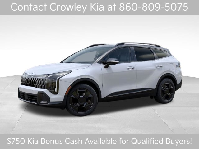 New 2027 Glacial White Pearl / Black Ro Kia X-Line image 3