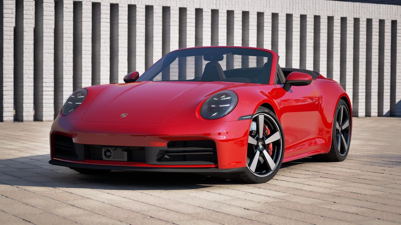 New 2027 Guards Red Porsche Carrera 4S Cabriolet image 1