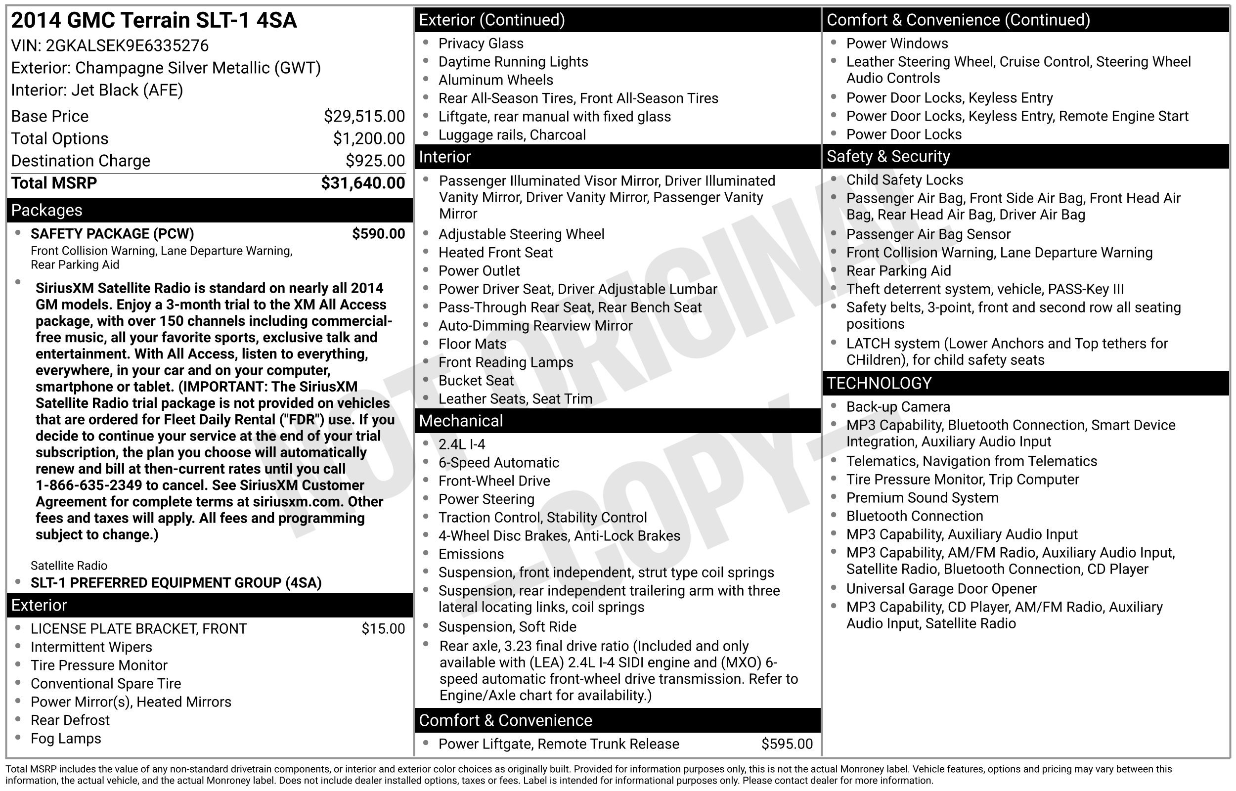 Used 2014 Champagne Silver Metallic GMC SLT-1 image 43