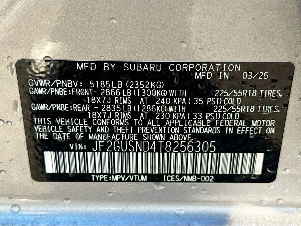 New 2026 Silver Subaru Limited image 42