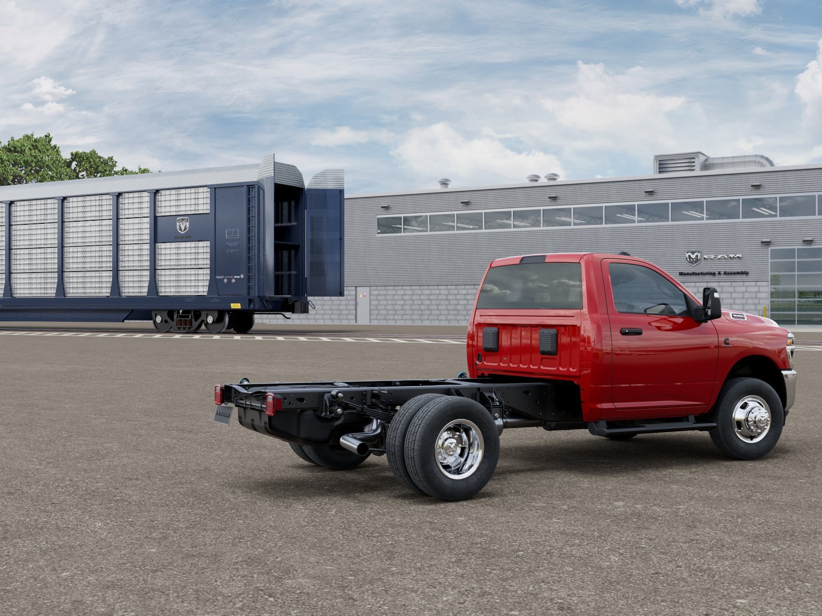 New 2026 Flame Red Clear-Coat Exterior Paint RAM TRADESMAN image 2