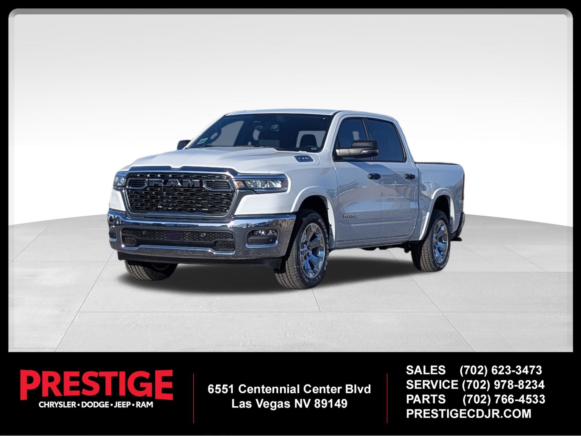 New 2026 Bright White Clear-Coat Exterior Paint RAM Big Horn/Lone Star image 1