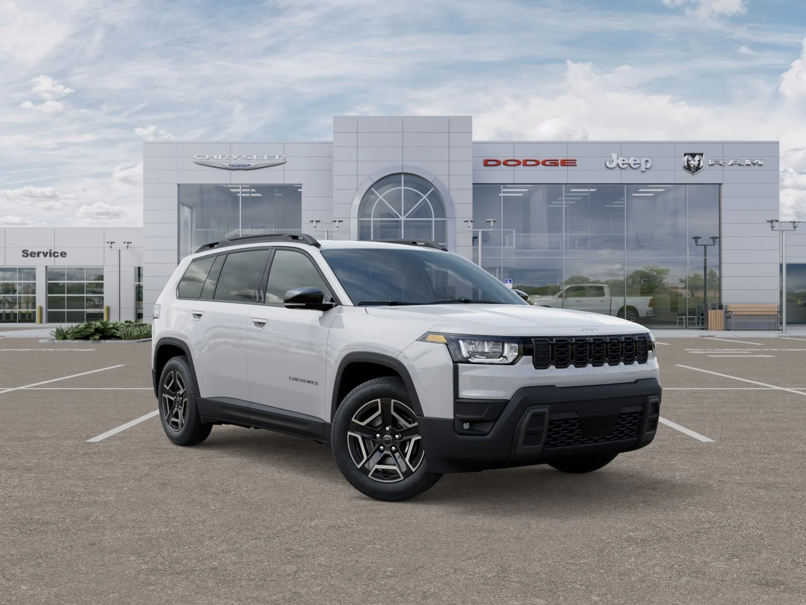New 2026 Bright White Clear-Coat Exterior Paint Jeep Limited image 6