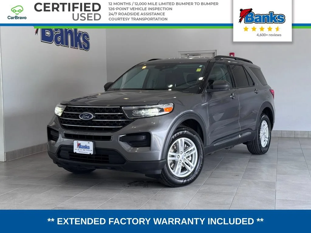 Certified Used 2022 Gray Ford XLT image 1