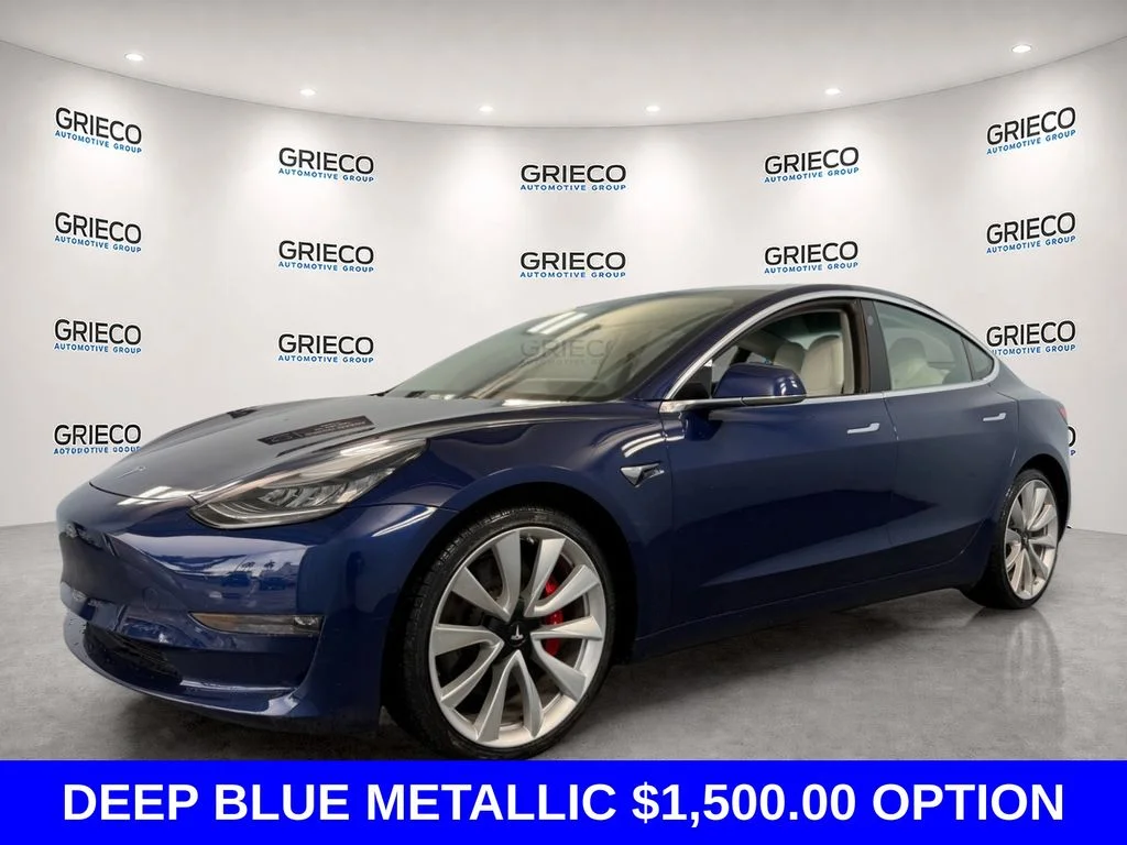Used 2018 Blue Tesla Performance image 3