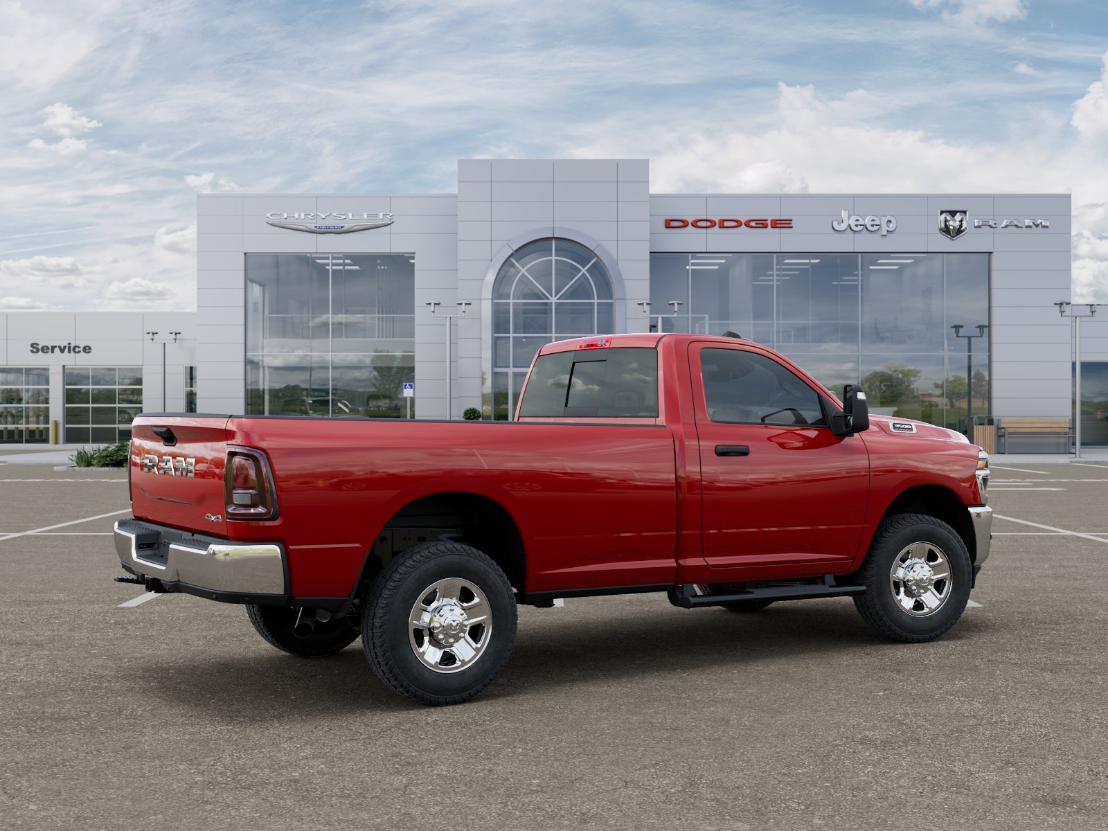 New 2026 Flame Red Clear-Coat Exterior Paint RAM Tradesman image 21