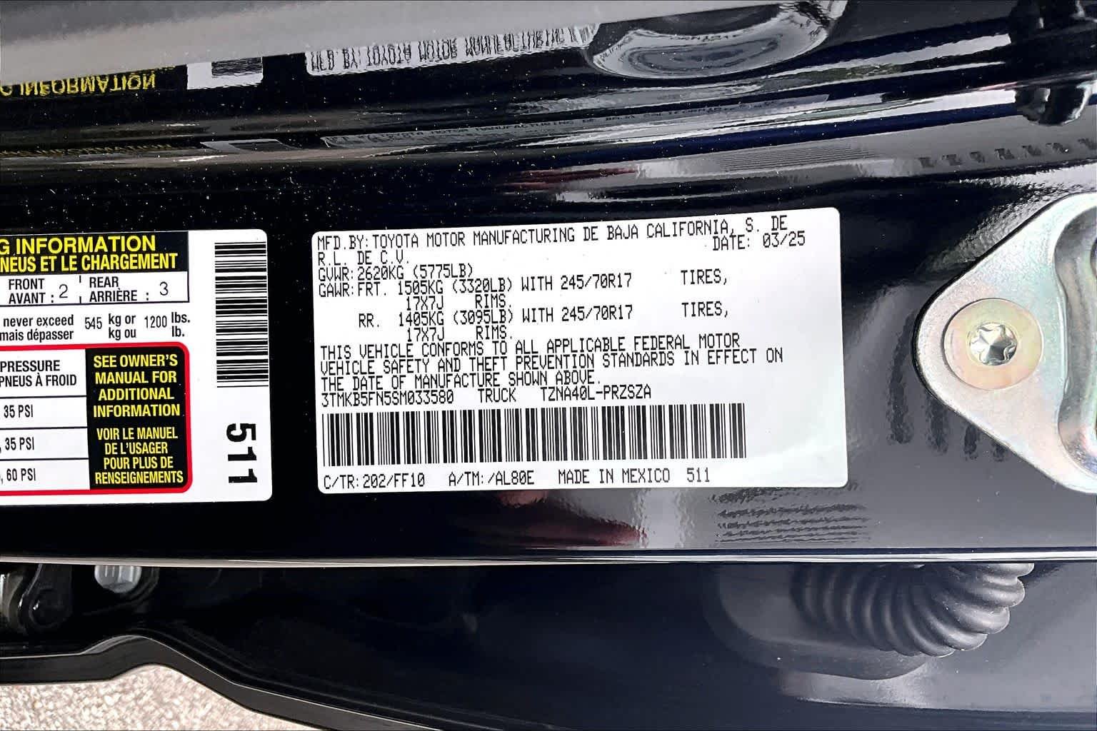2025 Toyota Tacoma SR5 - Photo 31