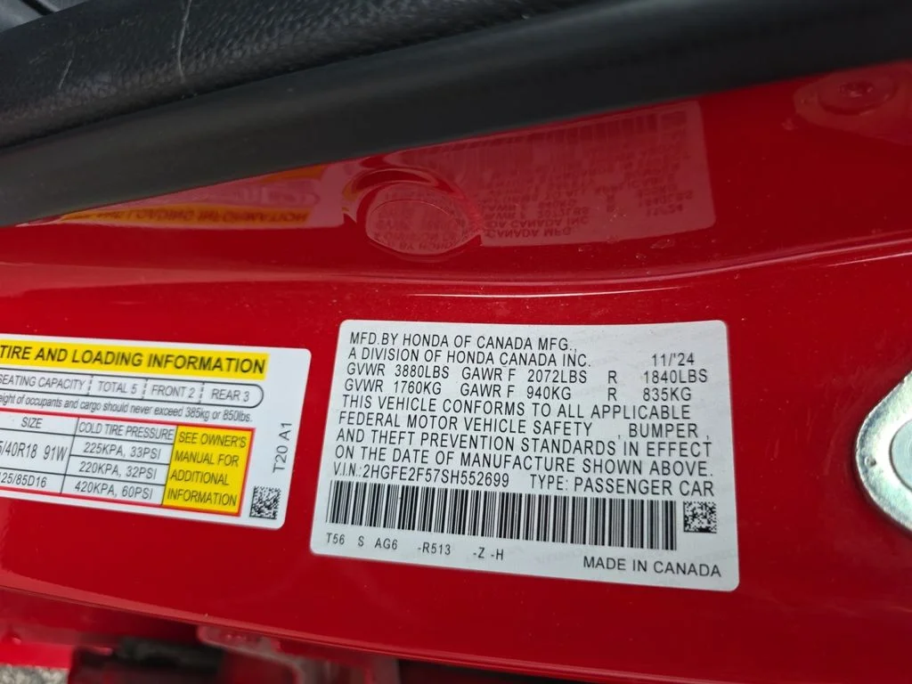 Certified Used 2025 Rallye Red Honda 4D SPORT image 25