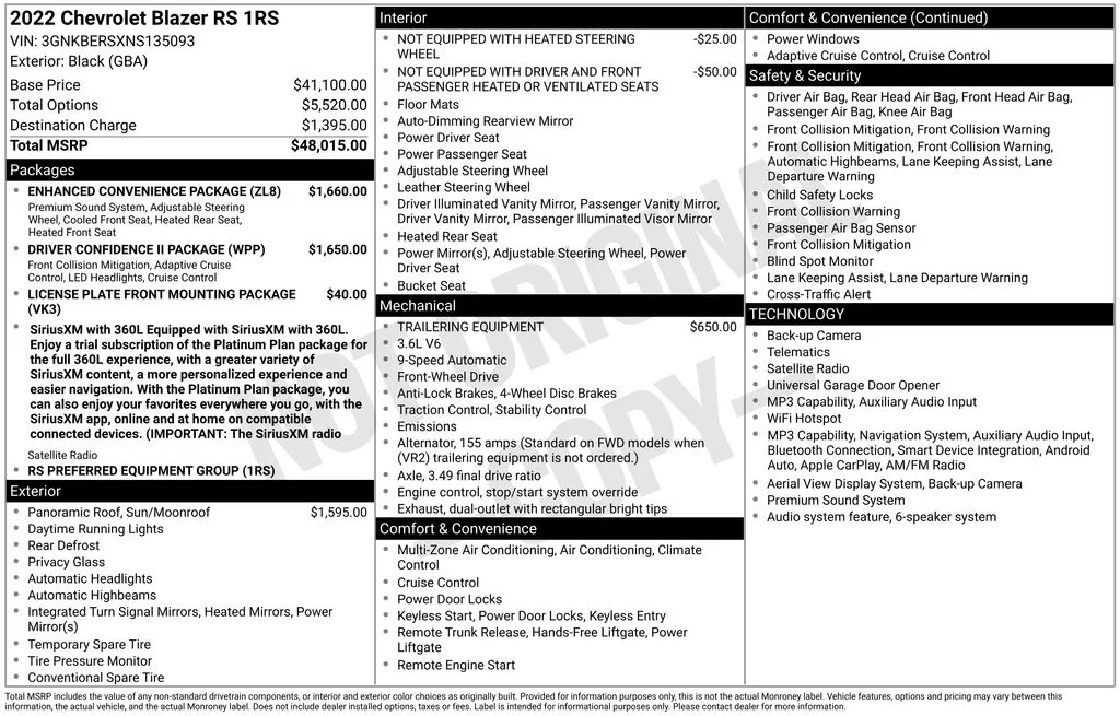 Used 2022 Black Chevrolet RS image 4