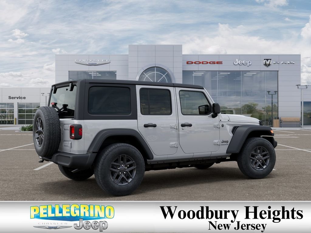 New 2026 Bright White Clear-Coat Exterior Paint Jeep Sport S image 4