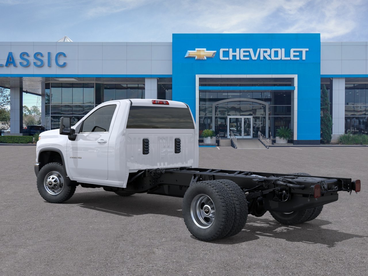 2026 Chevrolet Silverado 3500 HD Chassis Cab Work Truck White at Classic Elite Chevrolet Hwy 6