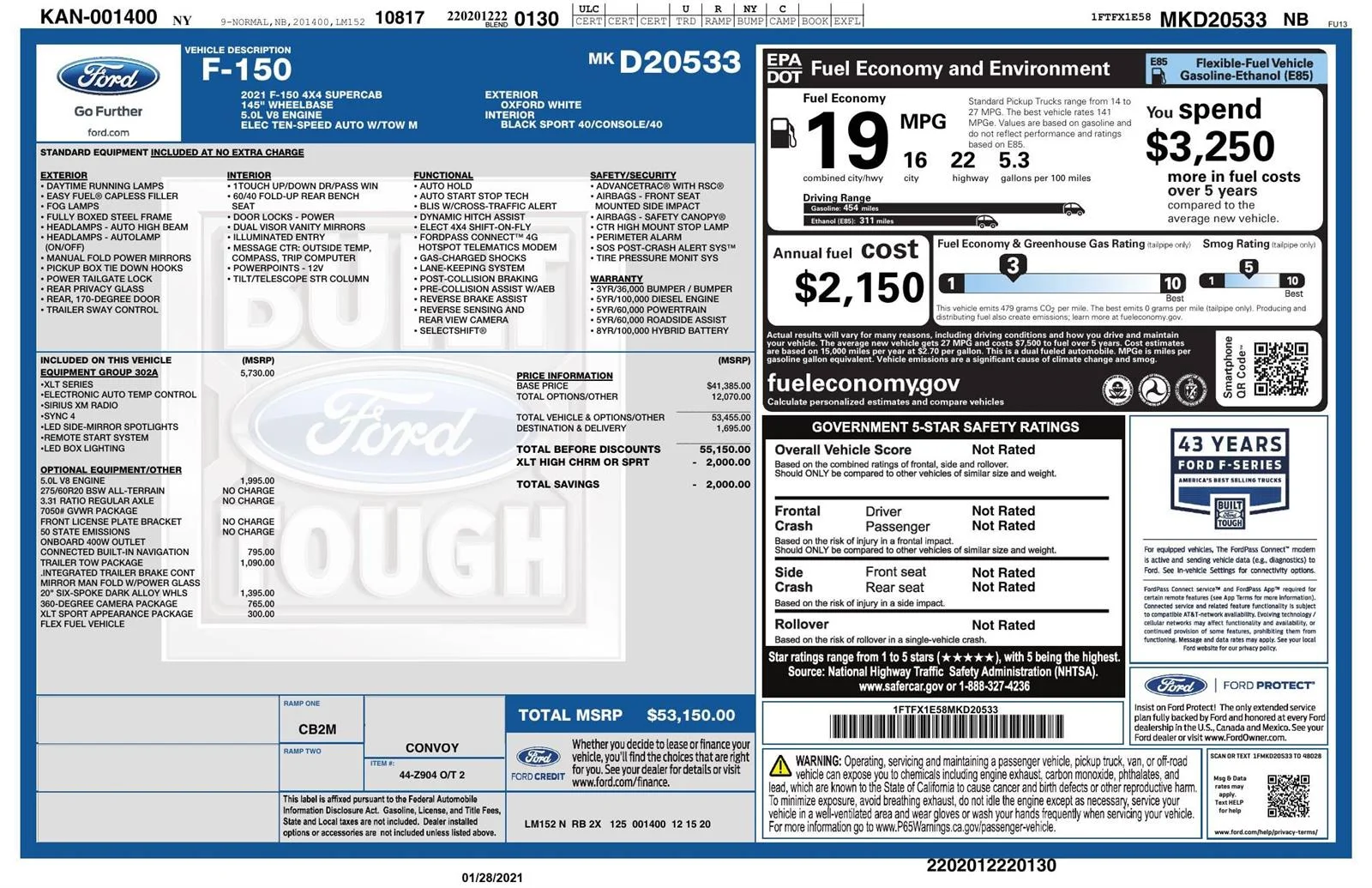 Used 2021 Oxford White Ford XLT image 10