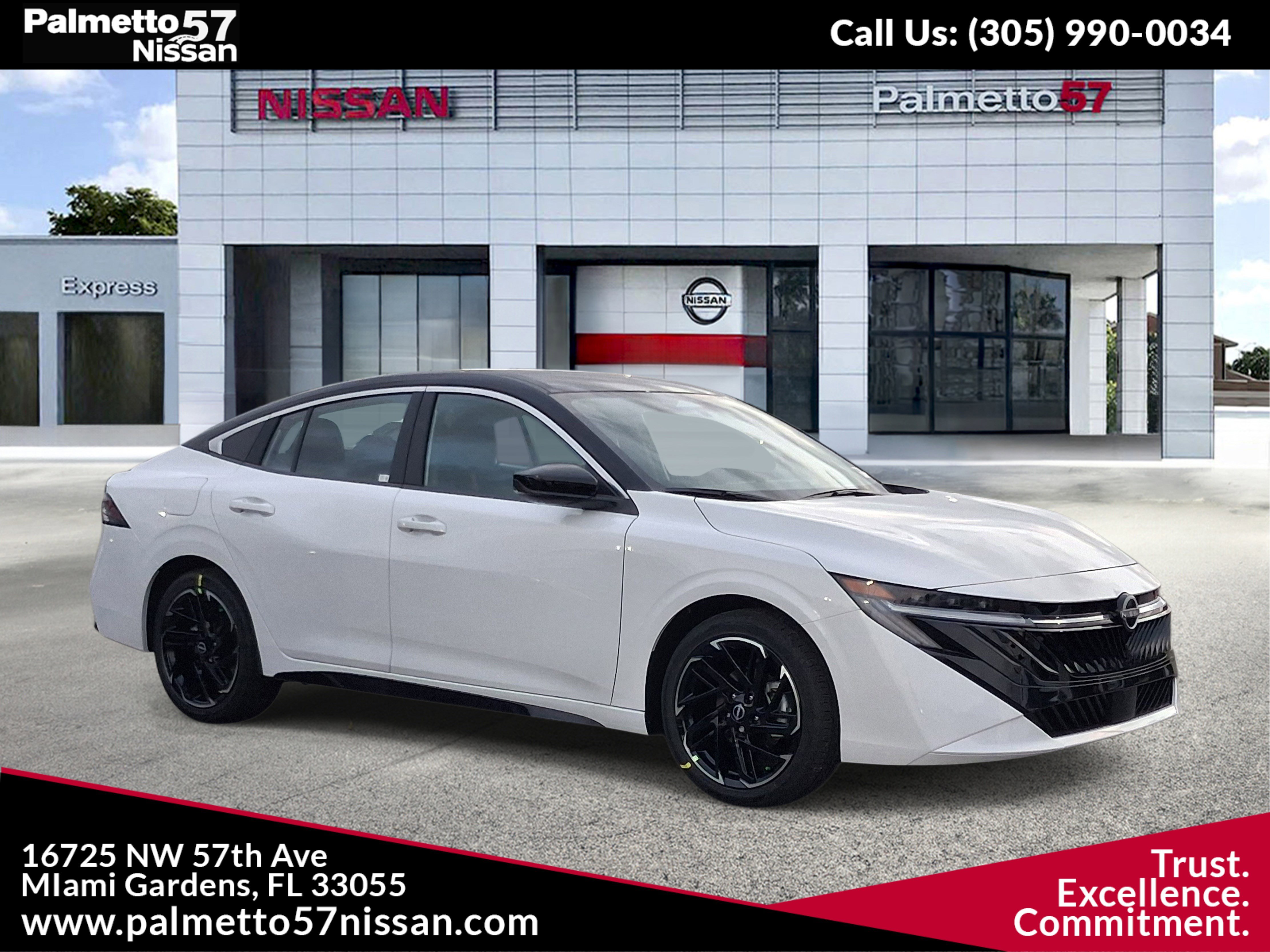 New 2026 Aspen White TriCoat / Super Black Two-tone Nissan SR image 1