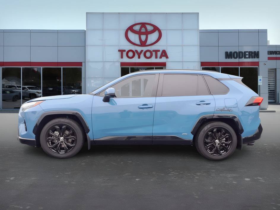 Used 2022 Cavalry Blue Toyota Hybrid SE image 2