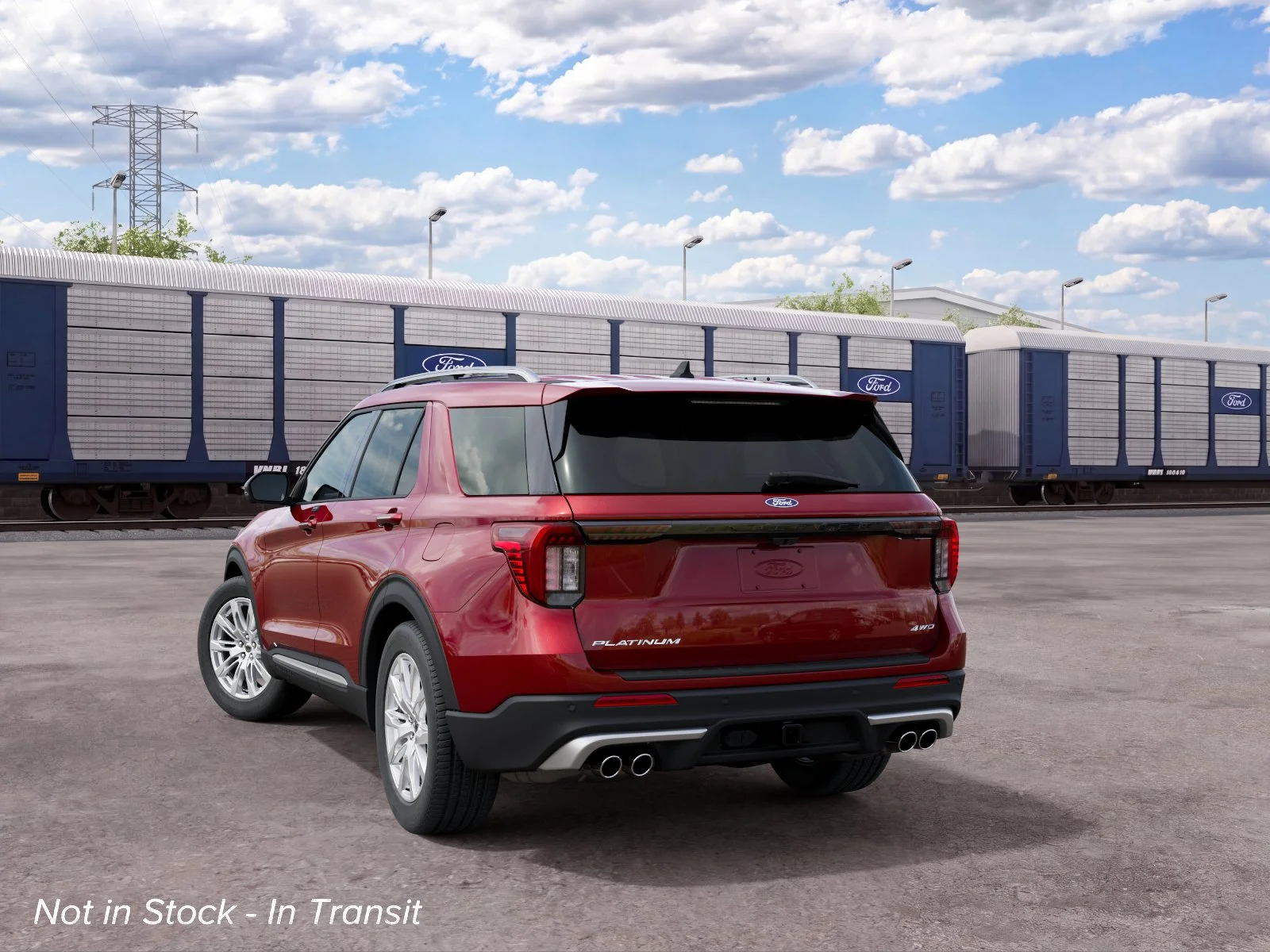 New 2027 Red Ford 4DR 4WD PLTNM image 8