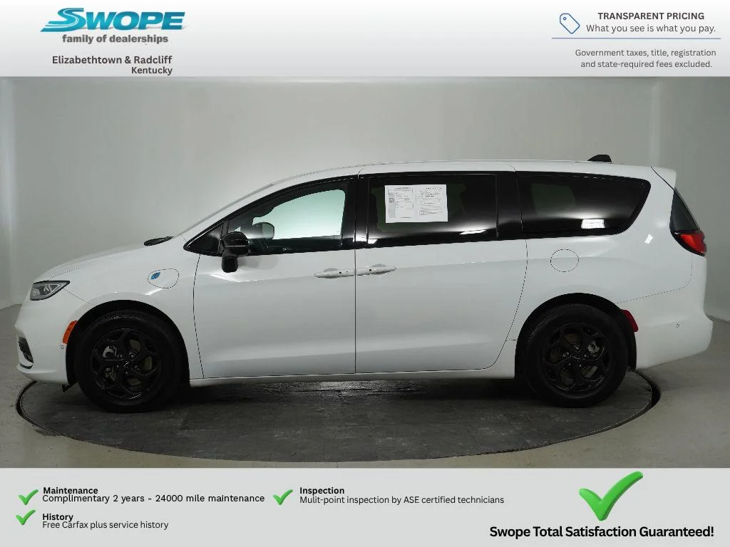 Used 2024 Bright White Clearcoat Chrysler Hybrid S Appearance Pkg image 6