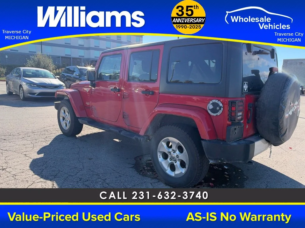 Used 2013 Flame Red Jeep Unlimited Sahara image 11