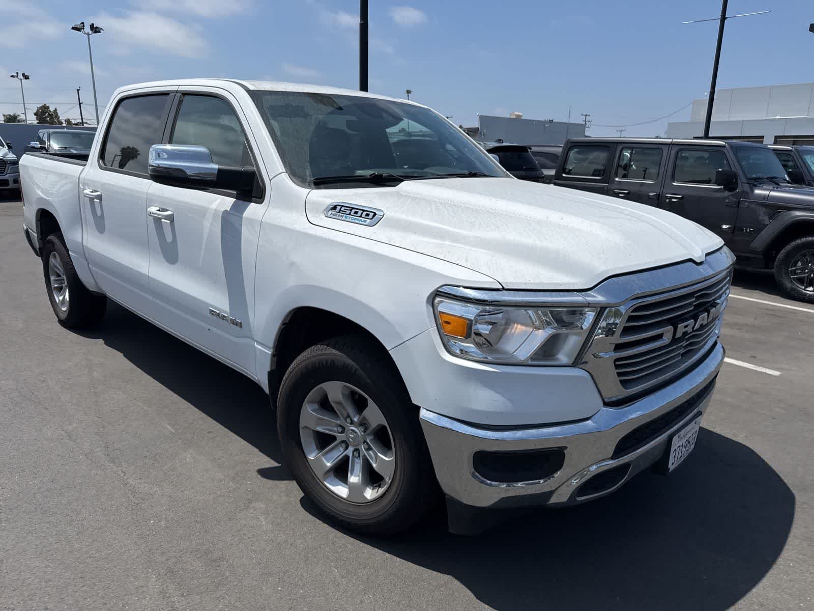 Used 2024 Bright White Clearcoat Ram Laramie image 9